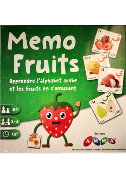 Memo fruits - apprendre l'alphabet arabe et les fruits en s'amusant - 1
