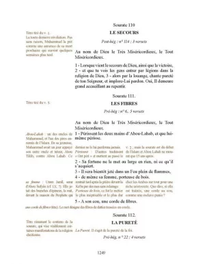 Le Saint Coran bilingue (arabe-français) poche Traduction intégrale en Français accompagnée de Commentaires Muhammad HAMIDULLAH 