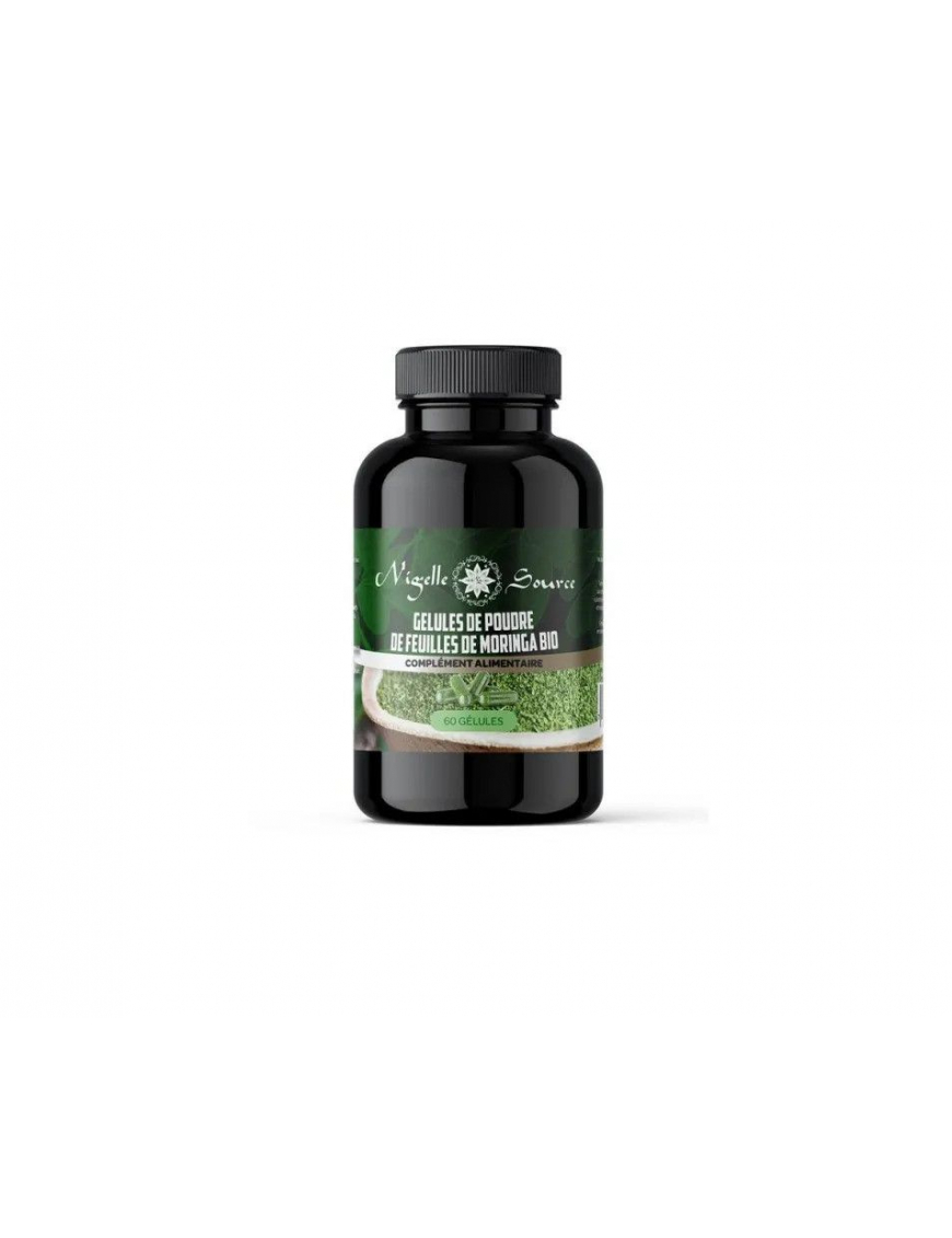 Gélules de poudre de Moringa Bio - Nigelle Source