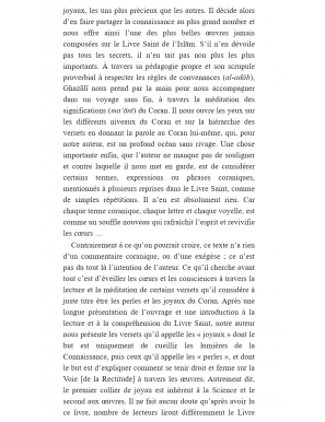 Joyaux du Coran (Jawâhir al-Qur'ân) - Abû-Hâmid Al-Ghazâlî - Bouraq - 3