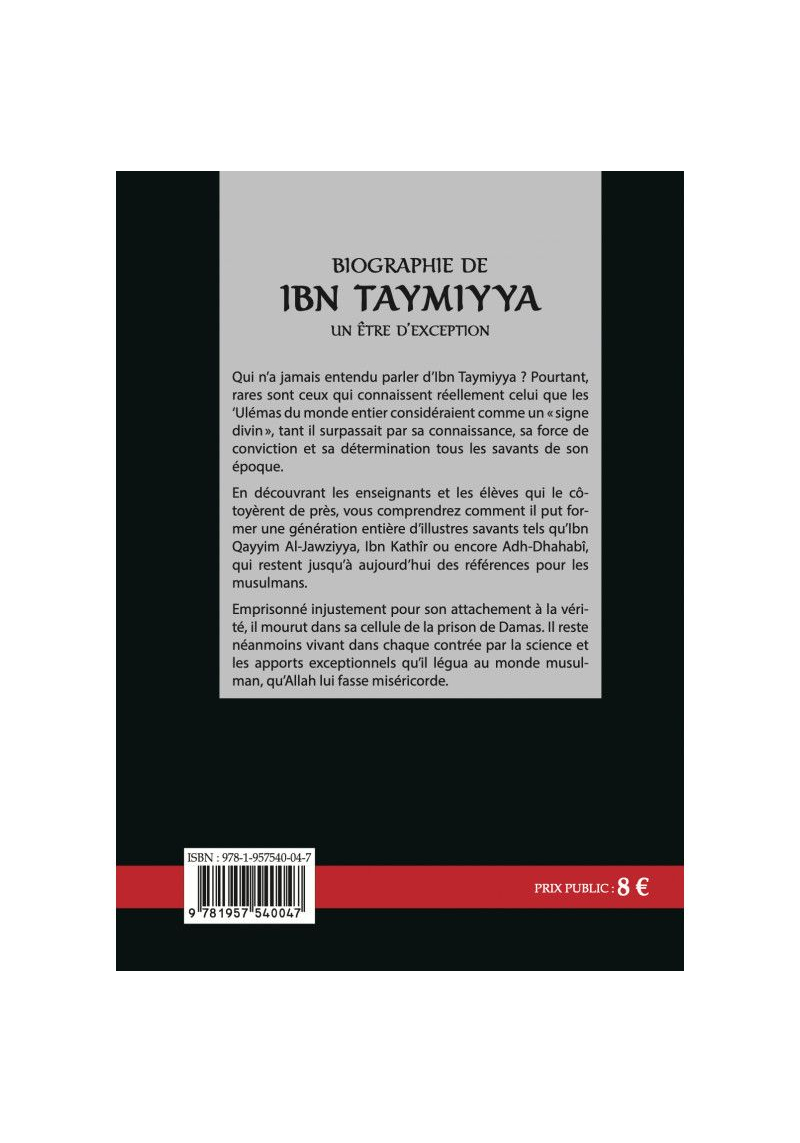 Biographie de Ibn Taymiya : un être d'exception - al Bidar - 2