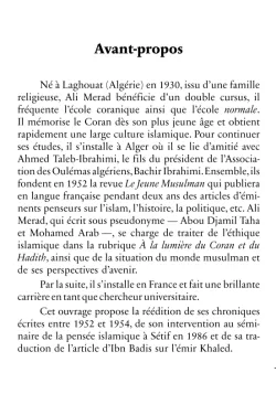 À la lumière du Coran & du Hadith - Ali Merad - Héritage - 5