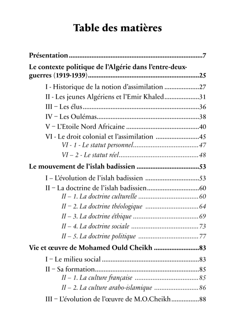 Le roman réformiste musulman d'expression française en Algérie (1919-1939) - Nadhim Chaouche - 2