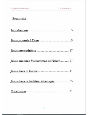 Le Jésus musulman - Rachid Maach - Révélations ! sommaire