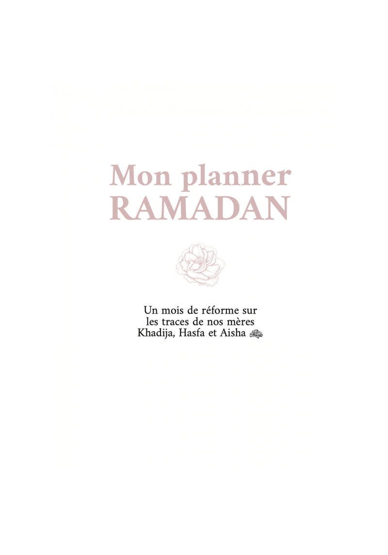 Planner Ramadan - al Imam (rose) - 3