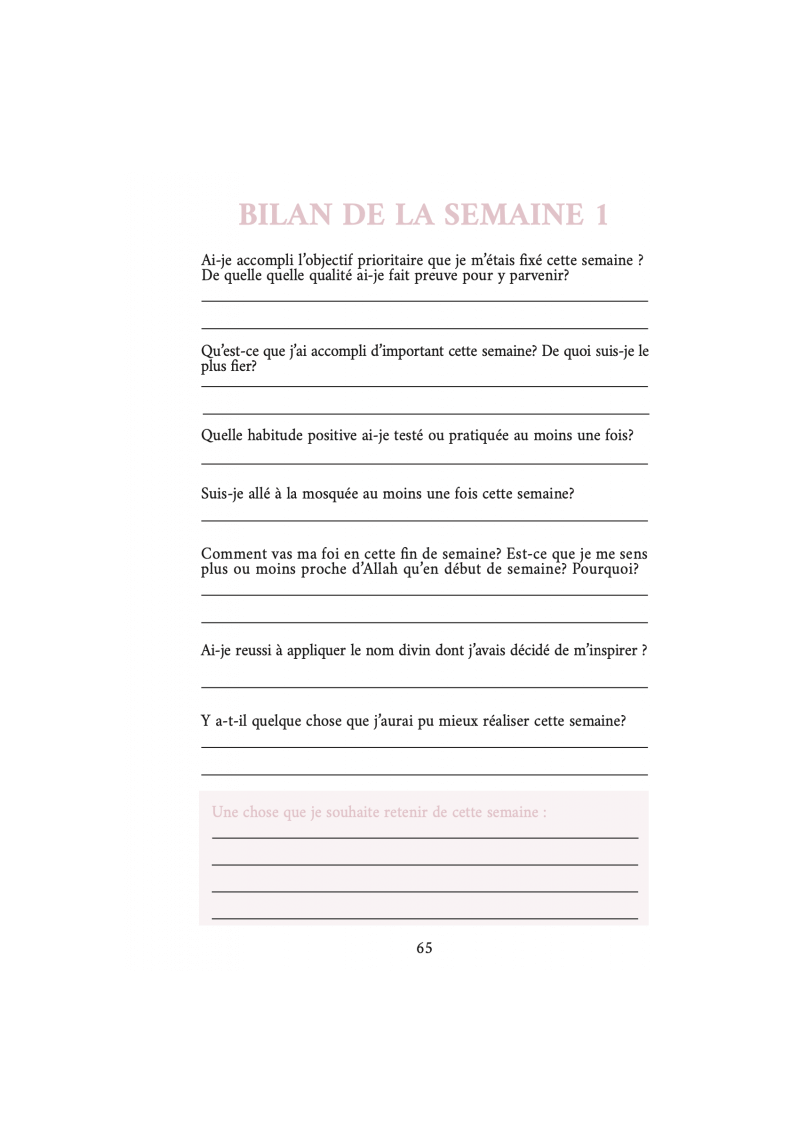 Planner Religieux - Edition al Imam (rose) - 6