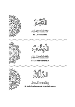 Colorie et Apprends : Les 99 Noms d'Allah + audio inclus - DeeniLearn