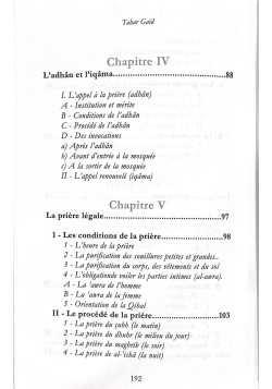 La prière en islam - devoir central de la religion - Tahar Gaid