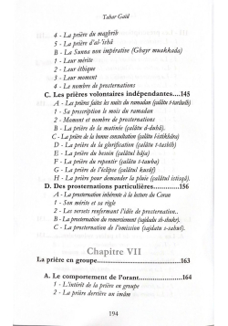La prière en islam - devoir central de la religion - Tahar Gaid