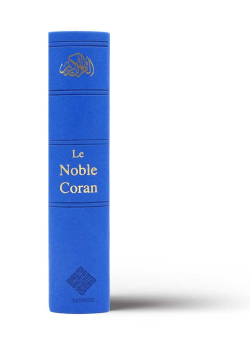 Noble Coran Bilingue Poche avec Codes QR - bleu foncé - Tawhid