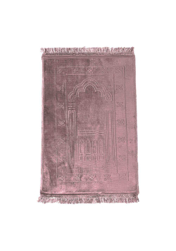 Tapis de prière épais et molletonné - rose - Nina Groupe