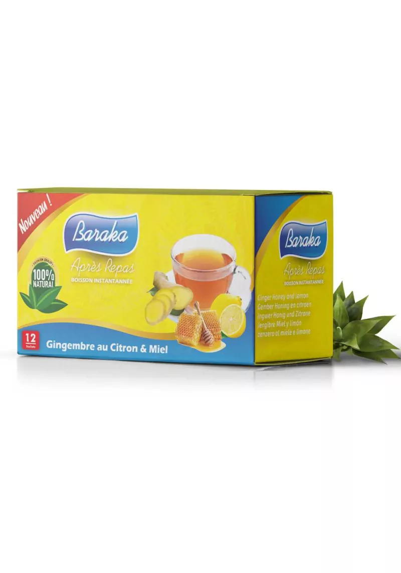 Infusion Gingembre au Citron & Miel - Baraka