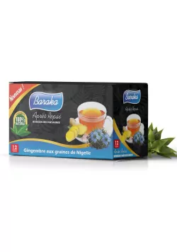 Infusion Gingembre aux Graines de Nigelle - Baraka