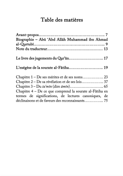 Le livre des jugements du Coran - Tafsîr al-Qurtubî (Vol. 1 : Sourate al-Fâtiha) - Ribat