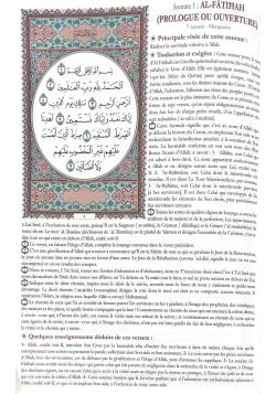 Traduction en français du précis d'exégèse du Noble Coran - édition Assia