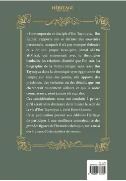 La biographie d'Ibn Taymiyya d'après Ibn Kathir - Henri Laoust - Héritage