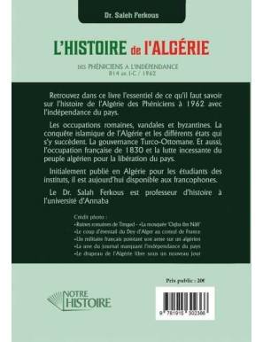 L'Histoire de l'Algérie : des Phéniciens à l'indépendance - Dr Saleh Ferkous - Notre Histoire