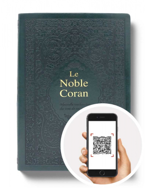 Noble Coran bilingue avec code QR - vert - grand format - Tawhid