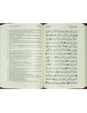 Le Coran - Traduit par Abdallah Penot - couverture daim souple - Turquoise - Sana