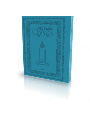 Le Coran - Traduit par Abdallah Penot - couverture daim souple - Turquoise - Sana