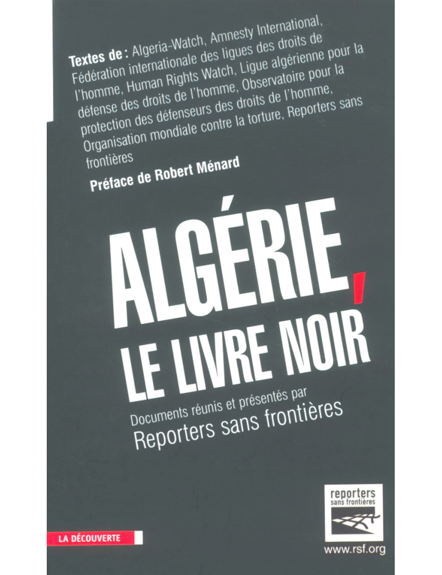 Algérie : le livre noir - Reporters sans frontières (RSF)