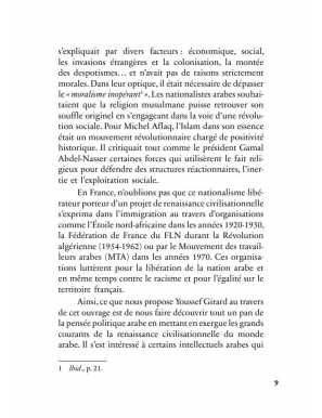 Introduction à la pensée politique arabe contemporaine - Youssef Girard - Héritage