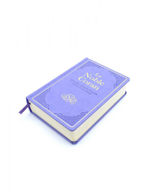 Le Noble Coran - violet - rigide - arabe français - Tawhid