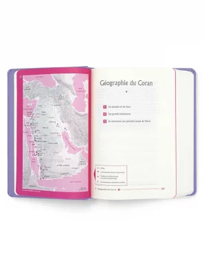 Le Noble Coran - violet + QR Codes (audio) en arabe et français - Éditions Tawhid