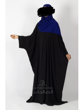 Abaya saoudienne manches boutonnées