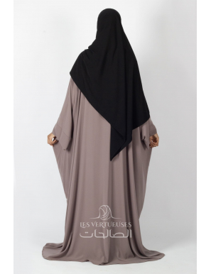 Abaya saoudienne manches boutonnées