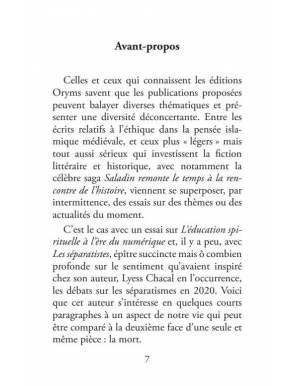 Rappel aux vivants, ce que la vie doit à la mort - Lyess Chacal - Oryms