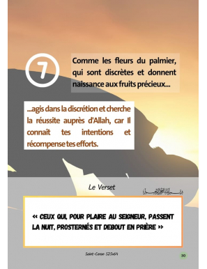 Sois comme le palmier aux fruits délicieux - Najette El Mouadhane - Les trésors du savoir