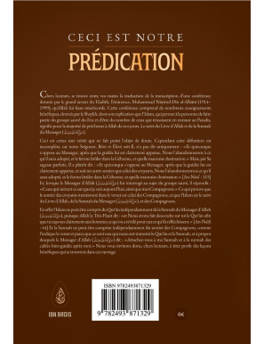 Ceci est notre prédication - Mohammed Nasir Ad-Dîn Al Albânî - Ibn Badis