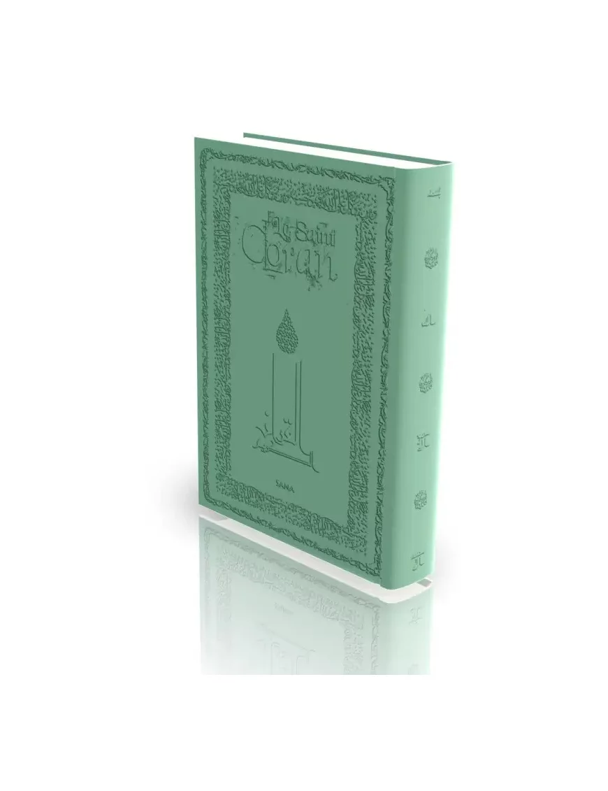 Le Coran - traduit et annoté par Abdallah Penot - couverture daim cartonnée - vert - Sana