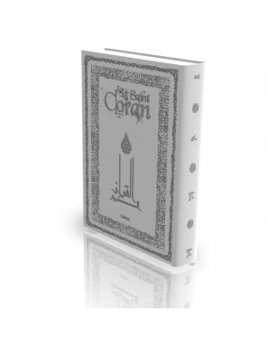 Le Coran - traduit et annoté par Abdallah Penot - couv daim cartonné - gris - Sana