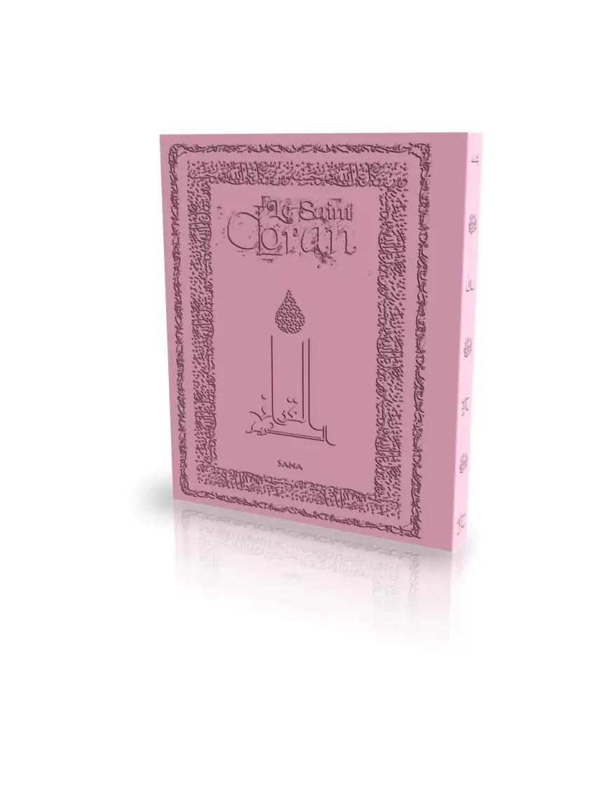 Le Coran - Traduit par Abdallah Penot - couverture daim souple - Rose - Sana