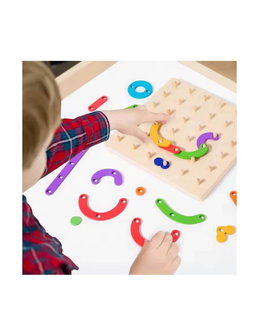 Tableau en bois avec alphabet arabe et chiffres - Apprendre les lettres arabes