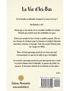 La vie d’ici-bas - Ibn Qudama - MuslimLife