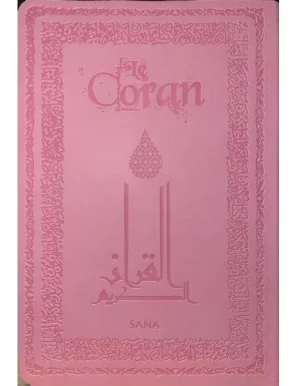 Le Coran - Traduit par Abdallah Penot - couverture daim souple - Rose - Sana