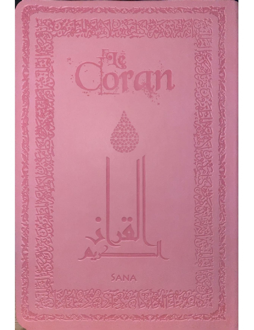 Le Coran - Traduit par Abdallah Penot - couverture daim souple - Rose - Sana
