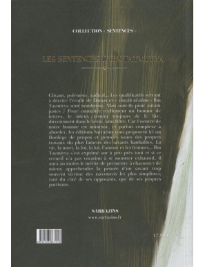 Les sentences d'Ibn Taymiyya - Renaud Kingler - Sarrazins