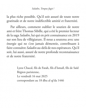 Saladin tome 7 - Lyess Chacal - Oryms
