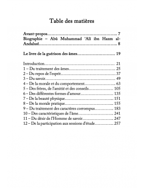 Le livre de la guérison des âme - Ibn Hazm - Ribat