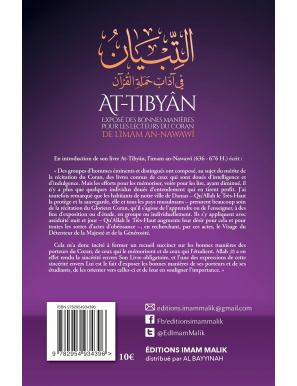 At-Tibyân - Exposé des bonnes manières pour les lecteurs du Coran - An-Nawawî - Malik