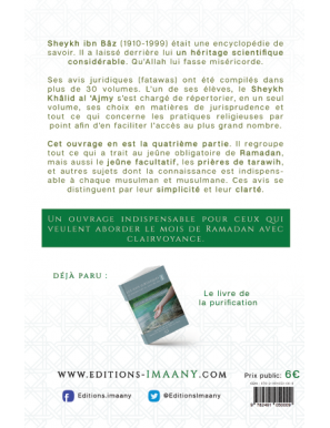 Les avis juridiques de sheykh Ibn Baz 4 - Livre du jeûne - Imaany