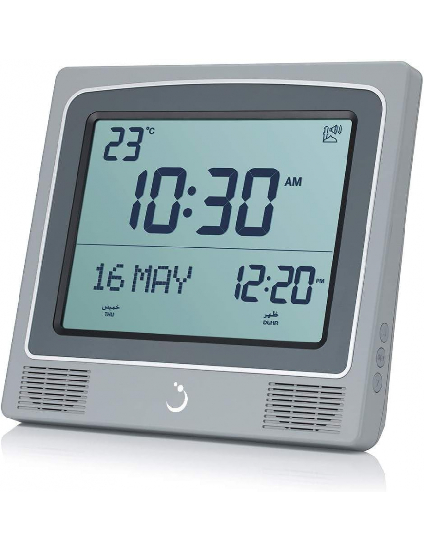 Horloge murale AlFajr avec appel à la prière REF CW15