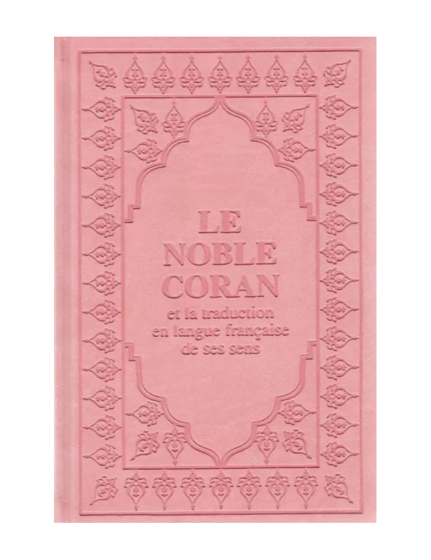 Le Coran (arabe-français) - Sana - 15x22 - Rose clair