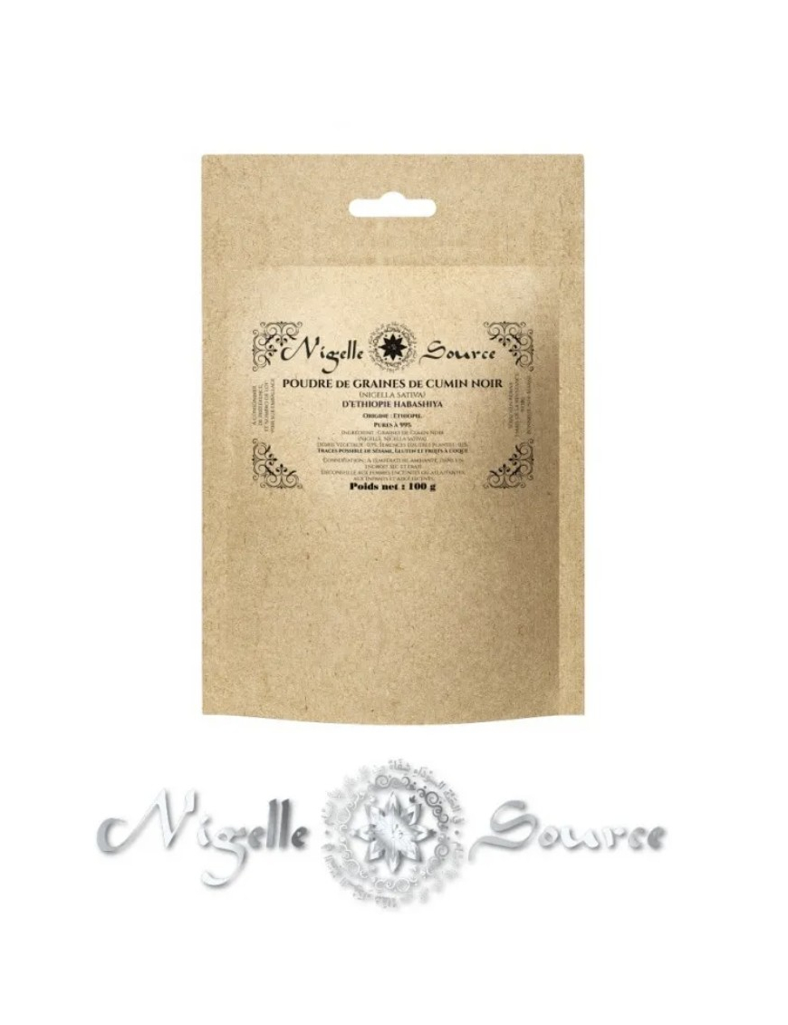 Poudre de graines de nigelle (nigella sativa)