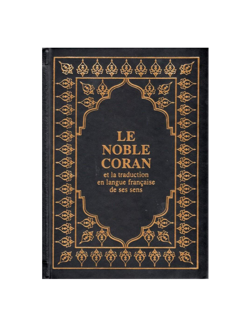 Le Coran (arabe-français) - Sana - 15X22 - Couverture Noir
