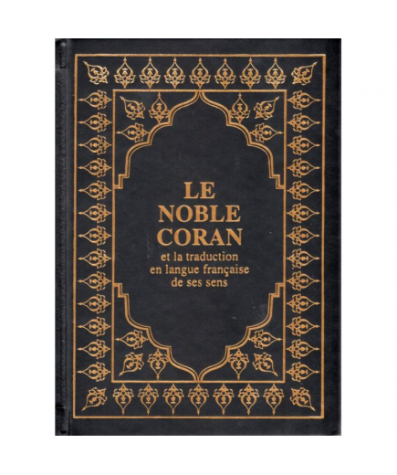 Le Coran (arabe-français) - Sana - 15X22 - Couverture Noir